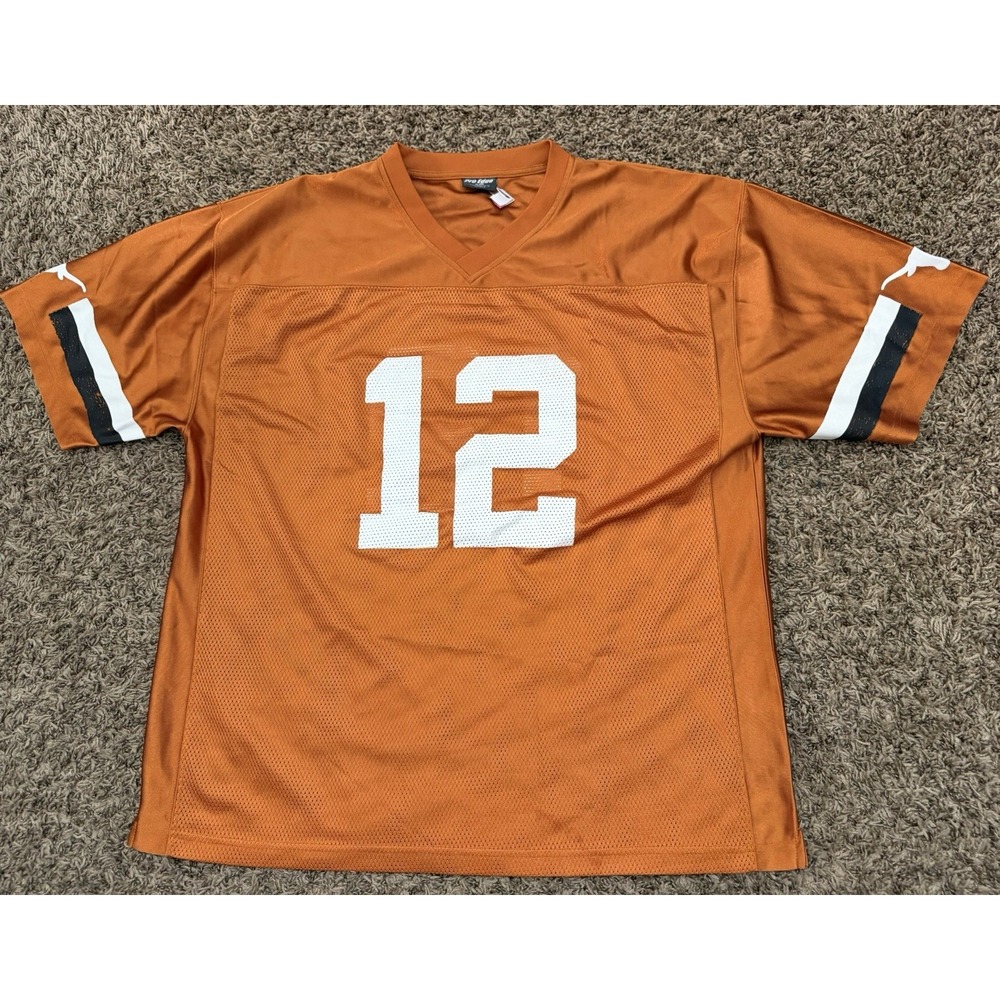 Pro Edge NCAA Texas Longhorns Jersey #12 Burnt Orange Mens Sz XL